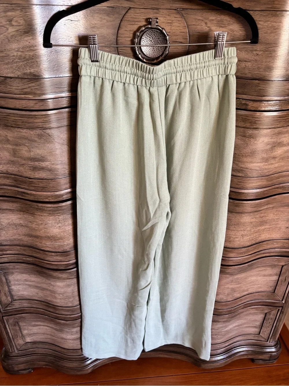 Women’s Drawstring Wide-Leg Pants - Light Sage